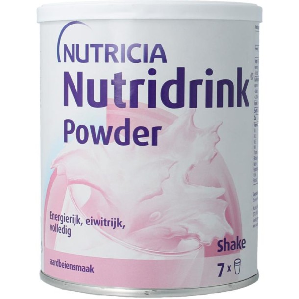 Nutridrink Aarbei poeder (335 Gram)
