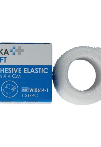 Hekahaft Cohesive windsel 4m x 4cm (1 Rol)