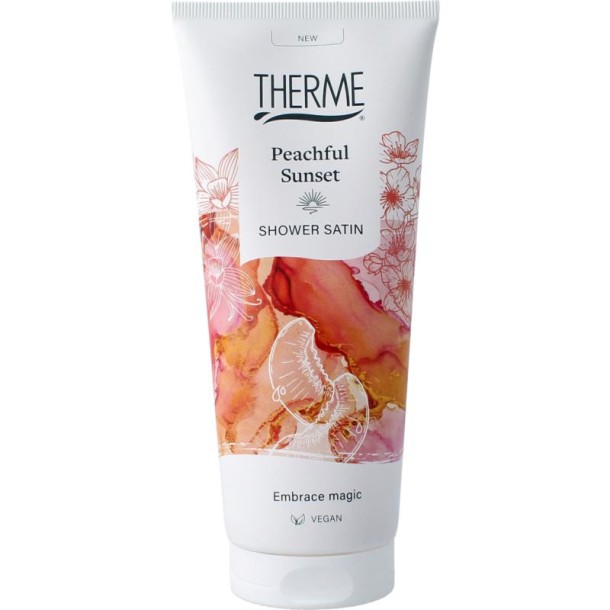 Therme Peachful sunset shower satin (200 Milliliter)