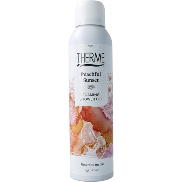Therme Peachful sunset foaming shower gel (200 Milliliter)