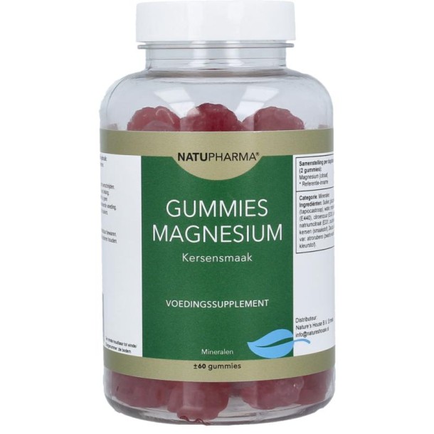 Natupharma Gummies magnesium kersensmaak (60 Gummies)