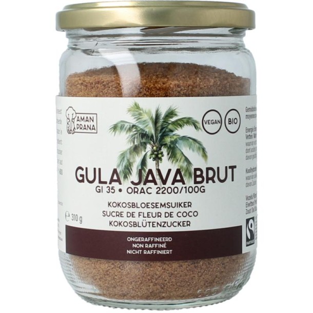Amanprana Gula java brut bio (310 Gram)