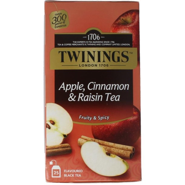 Twinings Apple cinnamon raisin (25 Zakjes)