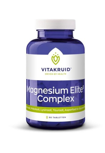 Vitakruid Magnesium elite6 complex oa lysinaat & pidolaat (90 Tabletten)