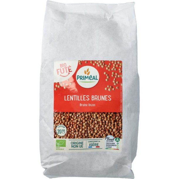 Primeal Gele linzen bio (500 Gram)