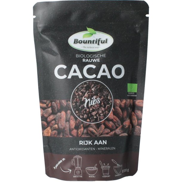 Bountiful Cacao nibs raw bio (200 Gram)