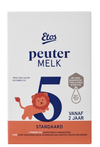 Etos Standaard Peutermelk 5 800 gram. 2 stuks voor € 15,00