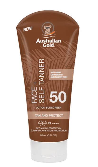 Australian Gold Face Self Tanner SPF 50 88 ML