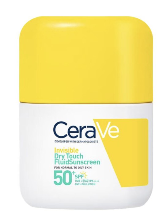 CeraVe Onzichtbare Dry Touch Fluïde Zonnebrandcrème SPF50 50 ML