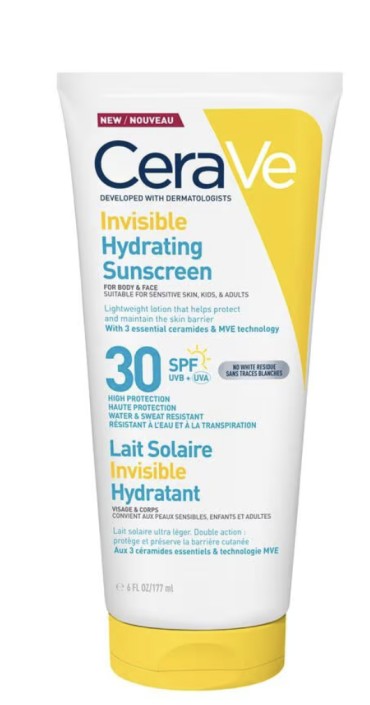 CeraVe Onzichtbare Hydraterende Zonnebrandcrème SPF30 177 ML
