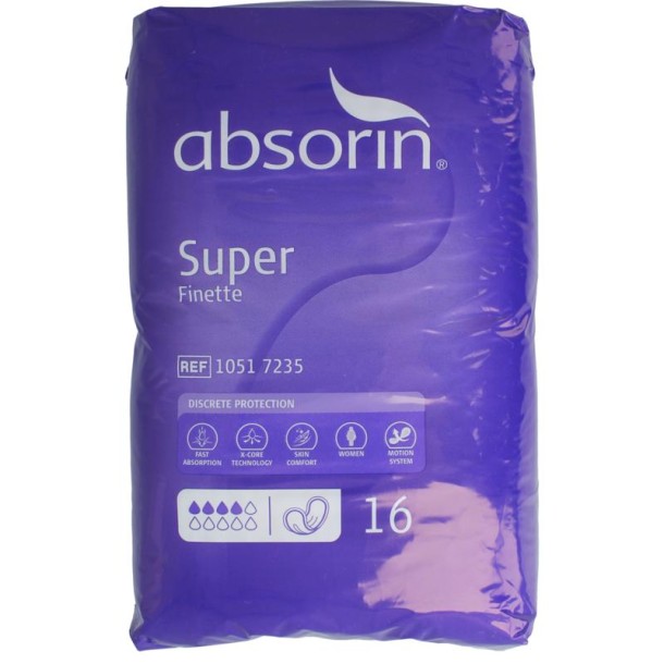 Absorin Comfort finette super (16 Stuks)