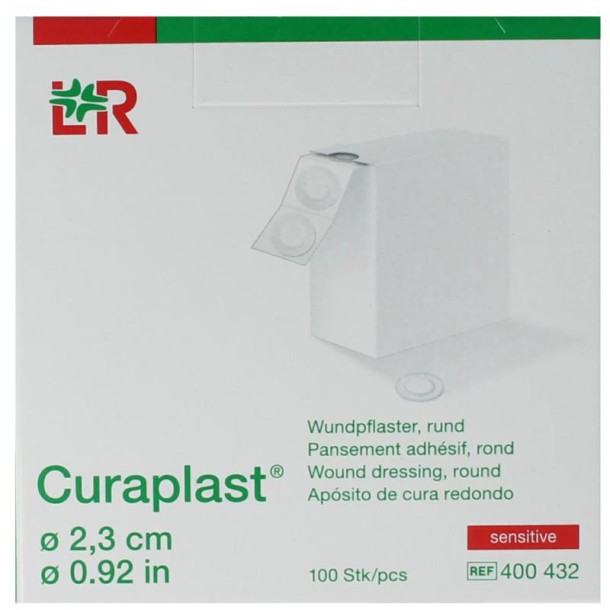 Curaplast Sensitive wondpleister rond 2.3cm (100 Stuks)