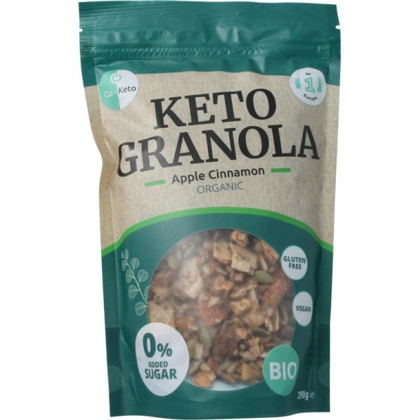 Go-Keto Granola apple cinnamon bio (290 Gram)