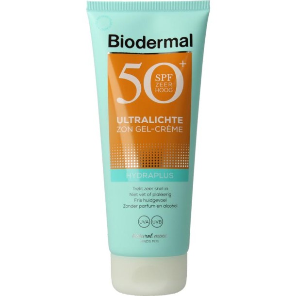 Biodermal Hydraplus SPF50+ Ultralichte Zon Gel-Crème