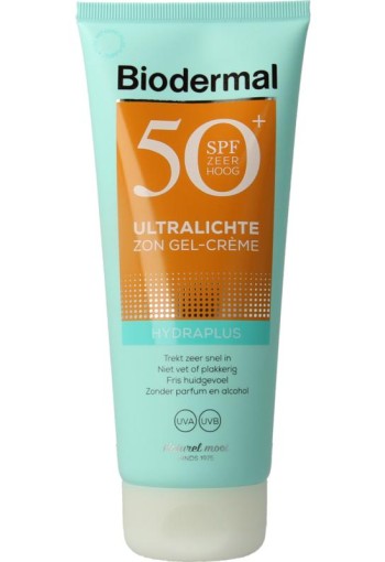 Biodermal Hydraplus SPF50+ Ultralichte Zon Gel-Crème