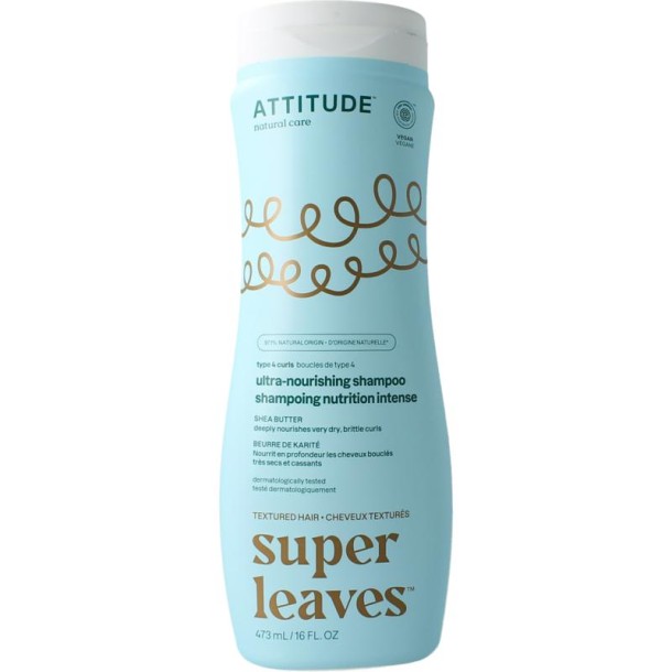 Attitude Shampoo shea butter curl ultra nourishing type 4 (473 Milliliter)