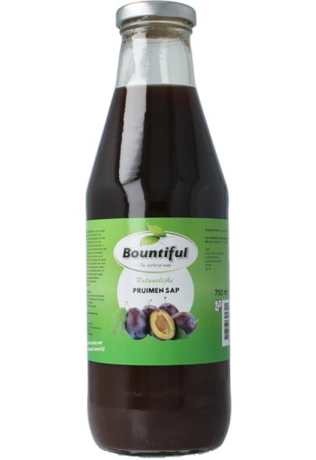 Bountiful Pruimen op sap bio (750 Milliliter)