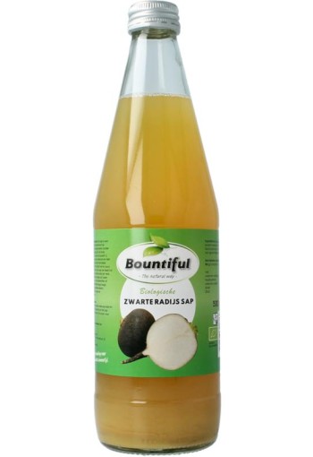 Bountiful Zwarte radijs sap bio (500 Milliliter)