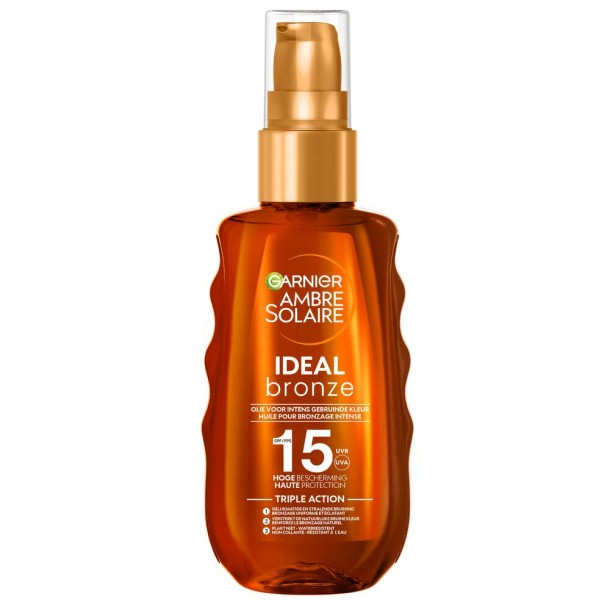 Garnier Ambre Solaire Ideal Bronze Beschermende Zonneolie SPF 15 150 ml