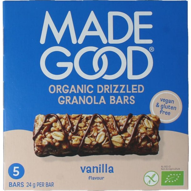 Madegood Granola bar vanilla bio (5 Stuks)