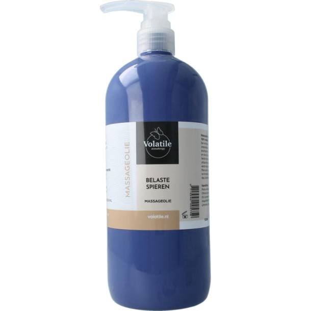 Volatile Massageolie belaste spieren (1 Liter)