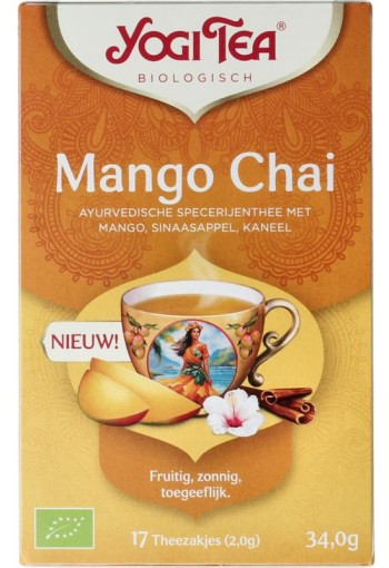 Yogi Tea Mango chai bio (17 Zakjes)