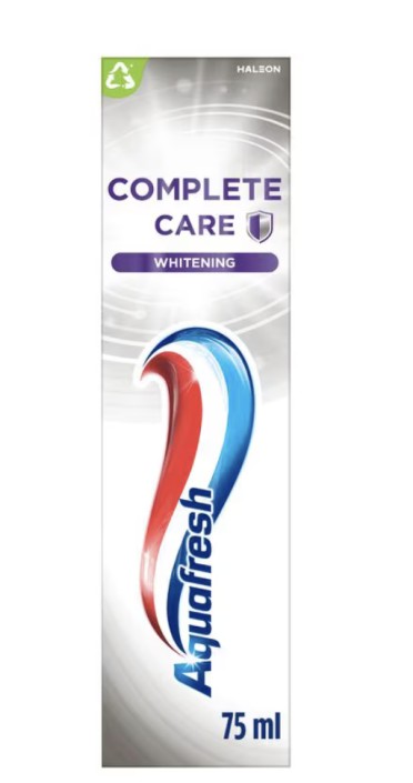 Aquafresh Complete Care Crystal White Tandpasta 75 ML