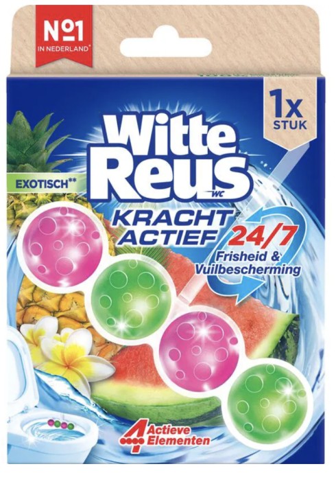 Witte Reus Kracht Actief Exotisch Toiletblok 50 GR. 3 stuks