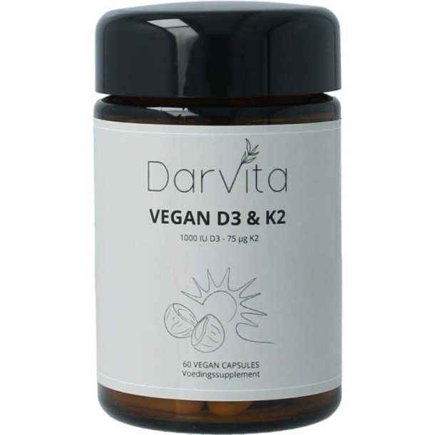 Darvita D3 K2 IU mct poeder (60 Capsules)