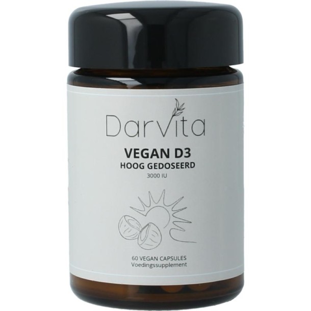Darvita D3 3000 IU mct poeder (60 Capsules)