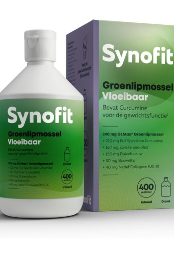 Synofit Groenlipmossel vloeibaar (400 Milliliter)