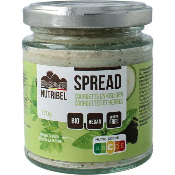 Nutribel Kruiden spread glutenvrij bio (190 Milliliter)