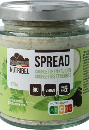 Nutribel Kruiden spread glutenvrij bio (190 Milliliter)