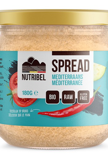 Nutribel Mediterraans spread glutenvrij bio (190 Milliliter)