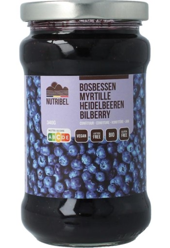 Nutribel Bosbessen confituur bio (340 Gram)