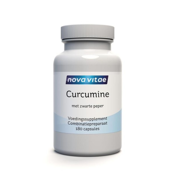 Nova Vitae Curcumine zwarte peper extract (180 Capsules)