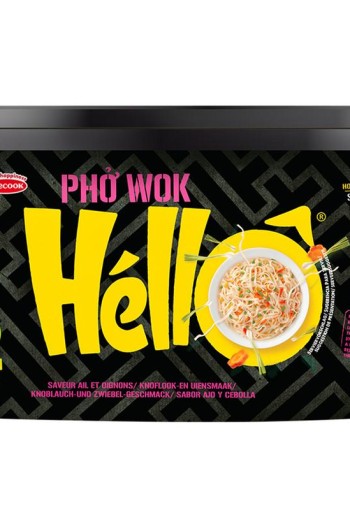 Hello Pho Instant pho wok knoflook en ui glutenvrij (76 Gram)