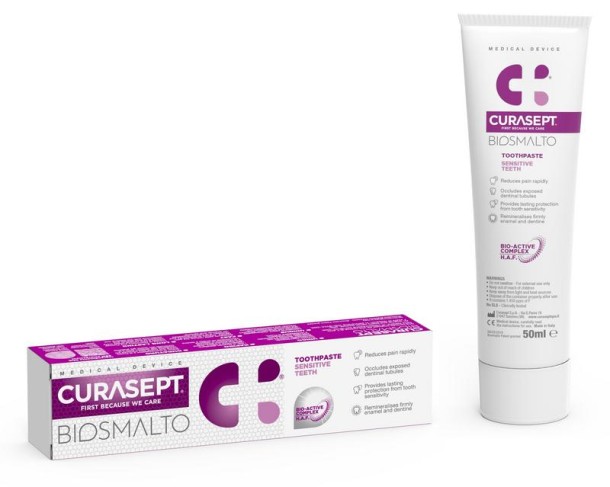 Curasept Biosmalto tandpasta gevoelige tanden (75 Milliliter)