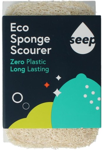 Seep Spons met luffa schuurspons composteerbaar (1 Stuks)
