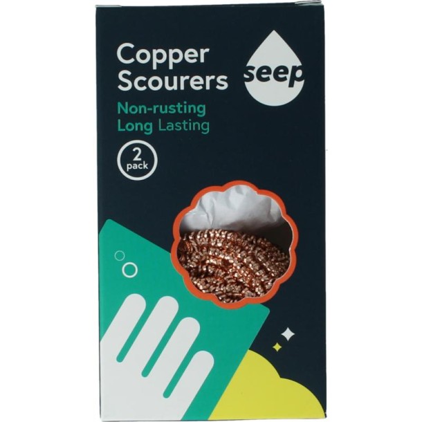 Seep Koperen schuursponzen (2 Stuks)
