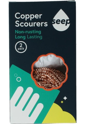 Seep Koperen schuursponzen (2 Stuks)