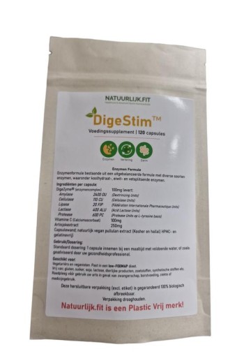 Natuurlijk.fit Digestim enzymen complex (120 Capsules)