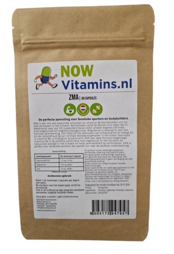 Nowvitamins.nl ZMA (60 Capsules)