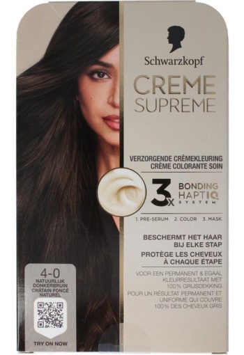 Schwarzkopf Creme supreme 4-0 donker bruin (1 Stuks)