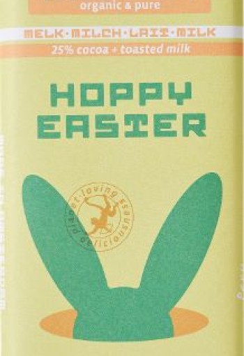 Chocolatemakers Hoppy easter melk bio (80 Gram)