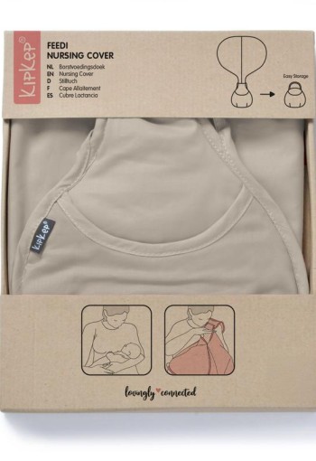Kipkep Feedi borstvoedingsdoek cookie beige katoen (1 Stuks)