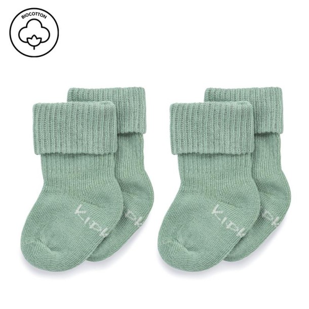 KipKep Blijf baby sokjes newborn/ prematuur pale green (1 paar)