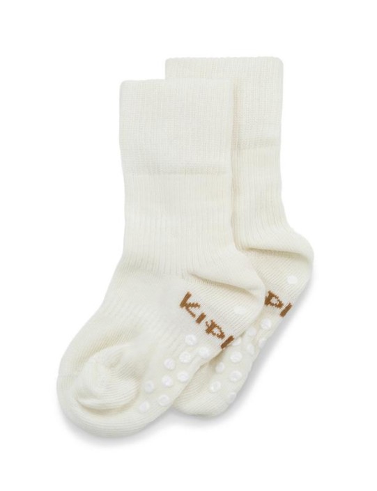 KipKep Blijf baby sokken antislip 18-24 mnd offwhite/wit (1 paar)