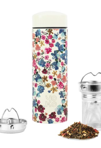 Yoko Drinkfles Giverny & theefilter isotherm 350ml (1 Stuks)