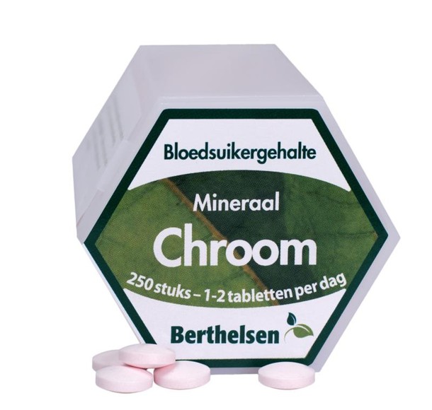 Berthelsen Chroom picolinaat 62,5 mcg (250 Tabletten)